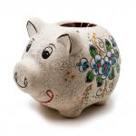 Аромалампа NDV104 Свинка-бочонок шликерная