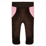 Брюки для девочки велюр коричневый Слоник В 514-3 ГАМ