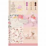 Ежедневник недатированный, A5, 136л. 7БЦ OfficeSpace "Винтажный коллаж", тиснение фольгой, Ен5т136_21500