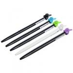 Авторучка синяя "Котик", чернила на масляной основе, 6 цветов