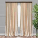 Комплект  портьер Сатин однотонный золото 190*275 2 шт.