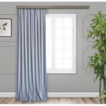 Штора портьерная Вельвет однотонный серый 190*260 1 шт.