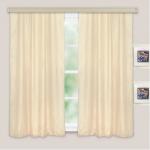 Комплект портьер для кухни Тергалет молочный 135*180*2шт