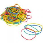 ClipStudio Резинка банковская цветная, набор 50 гр, в пакете с подвесом