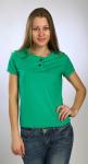Футболка женская зеленая м110з
