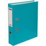 Папка-регистратор OfficeSpace, 70 мм, бумвинил, с карманом на корешке, бирюзовая, 270116