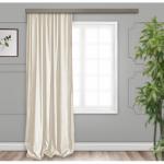 Штора портьерная  жаккард Бамбук однотонный  молочный 190*260  1 шт.