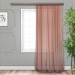 Штора Тюль Шифон какао 500*275