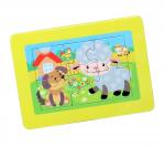 Пазл в рамке "Овечка и щенок" 6 эл (14,5*10,5 см) (Мин.отгрузка от 10 шт)