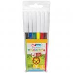 Фломастеры ArtSpace "Веселые зверята" 06цв., ПВХ, европодвес, WCP06_18577