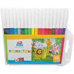 Фломастеры ArtSpace "Веселые зверята" 18цв., ПВХ, европодвес, WCP18_18573