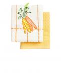 Набор полотенец из 2-х шт. 45*70 Bonita, вафельных, Морковь