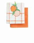 Набор полотенец из 2-х шт. 45*70 Bonita, вафельных, Апельсин