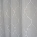 Штора Тюль с вышивкой "Диамант" молочный 150*275