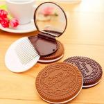 Зеркало с расческой "Печенье".