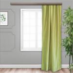 Штора портьерная  жаккард Бамбук однотонный  зеленый 135*260  1 шт.