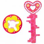 Головоломка для игры в ванне «Ключик и цветочек» , цвет розовый