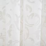 Штора Органза деворе Вензель белый 150*260