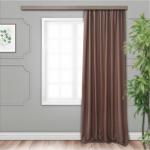 Штора портьерная  жаккард двусторонний какао 135*260  1 шт.