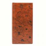 Альбом для монет 105*223 на 72 монеты, выдвигающиеся кармашки, 6л., ПВХ, коричневый, 2858-104