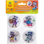 Набор световозвращающих наклеек Мульти-Пульти "Приключения Енота", ПВХ, 4шт., НС_21733