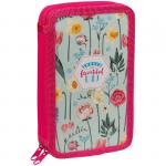 Пенал 2 отделения, 190*110 ArtSpace "Flowers", ламинация, 30П25-2_ПК11_25449