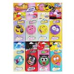 NEW GALAXY Ароматизатор бумажный "Модные  смайлы", дисплей 80  штук, цена за 1 шт.