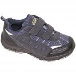 Б132 Кроссовки детские и подростковые на липучке темно-синий