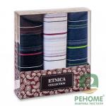 Платки носовые мужские подарочные упак 3шт. Пд57 Etnica collection (арт.Пд57)