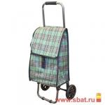 Сумка-тележка Клетка 30 кг, 32*29*84 см, кол. пластик D=135 мм, прорезин. хлопок, D203