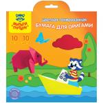 Цветная бумага для оригами Мульти-Пульти, 200*200мм, 10л., 10цв., в папке с европодвесом, БтО10_11100