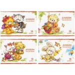 Альбом для рисования 16л., А5, на скрепке ArtSpace "Питомцы", А16м_6755