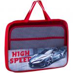 Папка с ручками А4 ArtSpace "High speed", молния вокр., доп. откид. секция, пластик, 50мм, ПТР-111_25505