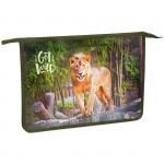 Папка с ручками А4 ArtSpace "Дикие кошки. Лев", пластик, 40мм, ПТ-15_15566