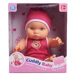 ОБНИМАЮЩИЙ ПУПС 23.5 см. В КРАСНОМ КОМБИНЕЗОНЕ  (винилпласт, текстильное волокно)