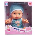 ОБНИМАЮЩИЙ ПУПС 23.5 см. В ГОЛУБОМ КОМБИНЕЗОНЕ  (винилпласт, текстильное волокно)