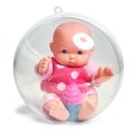 ПУПС  12.5 см. В РОЗОВОЙ ПИЖАМЕ ( винилпласт, текстильное волокно)