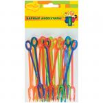 Вилочки с круглым держателем ПатиБум, 30шт., пластиковые, европодвес, 4690296026288