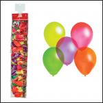 Воздушные шары,  12шт., М10/25см, Поиск, флуоресцентные, ассорти, европодвес, стриплента, 4690296053802