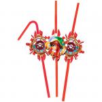 Трубочки для коктейля ПатиБум "Веселый Пират", 6шт., пластиковые, европодвес, 4690296038557