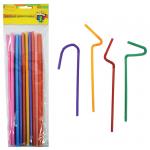 Трубочки для коктейля ПатиБум "Змейка", 20шт., пластиковые, европодвес, 4690296026325