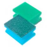 VETTA Набор губок для мытья посуды "Профи" 2 шт., 8,5х6,5х4,3 см