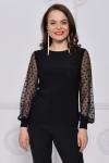 Блузка Каталина (черный) Б11-104