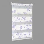 Рулонная штора День-Ночь Сантайм Декор , сакура фиолетовая               (df-200310-gr)