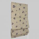 Римская штора Coimbra, фиолетовые птицы lila (40)  (df-200272-gr)