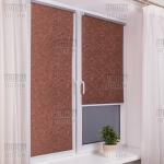 Рулонная штора Венеция Термо-Блэкаут шоколад               (df-200053-gr)