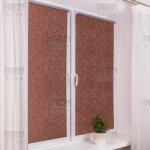 Рулонная штора Венеция Термо-Блэкаут шоколад               (df-200053-gr)