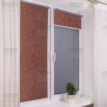 Рулонная штора Венеция Термо-Блэкаут шоколад               (df-200053-gr)