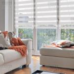 Рулонная штора День-Ночь Сантайм Бамбук Жемчуг  (42901-gr)