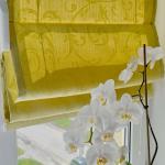 Римская штора Fantezi однотонный жаккард, оливковый  (134-006-gr)